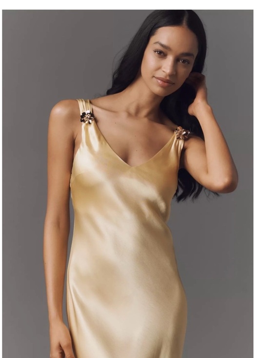 Anthropologie Dresses & Skirts - By Anthropologie Sleeveless V-Neck Midi Slip Dress